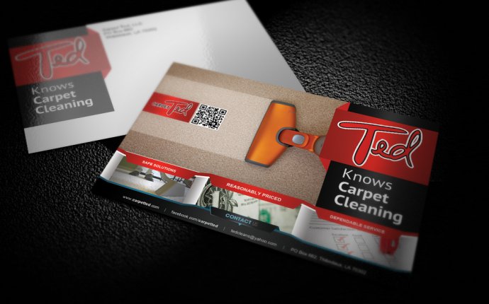 Carpet Cleaning business Cards Design